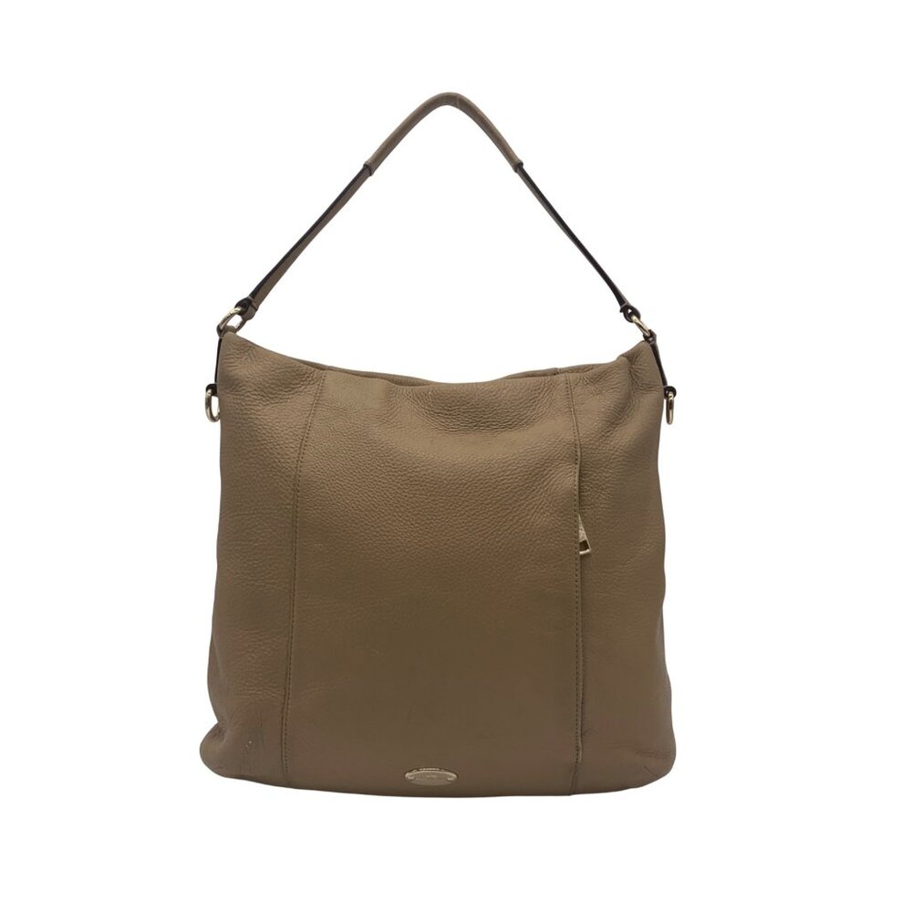 Coach Camel Brown Pebbled Leather Isabelle Shoulder Bag